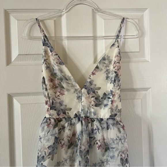 Lulus Ivory Floral Organza Maxi Dress Size XL New With Tags! - Picture 6 of 9